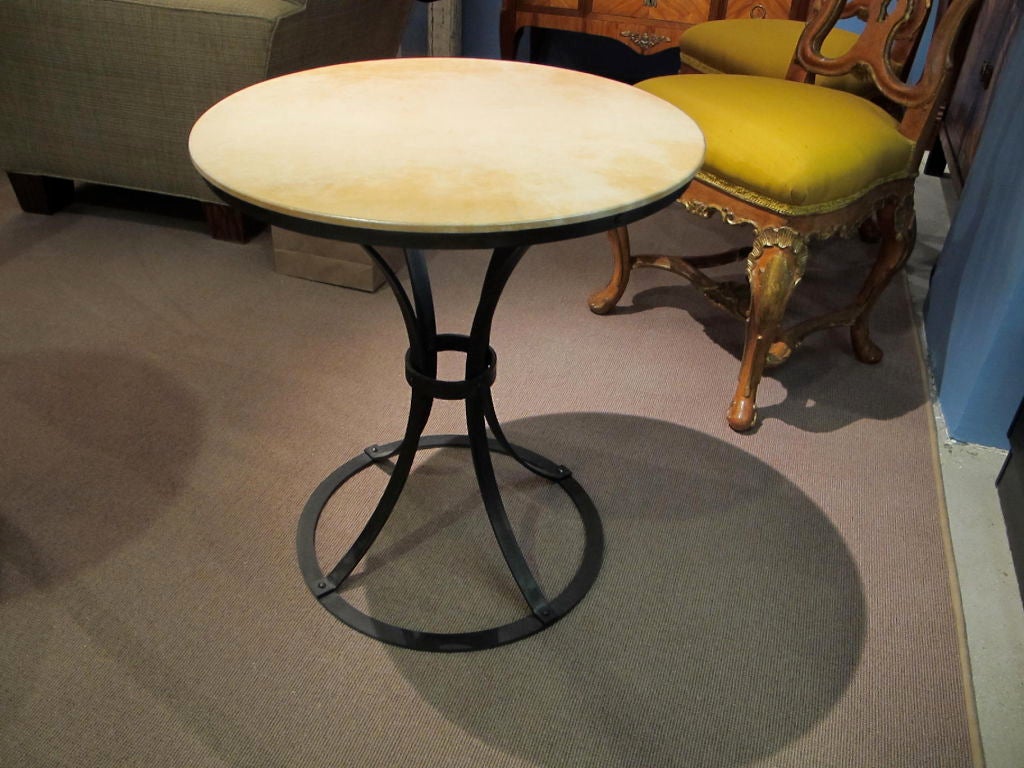 Pair Of Pierre Chareau Inspired Side Tables