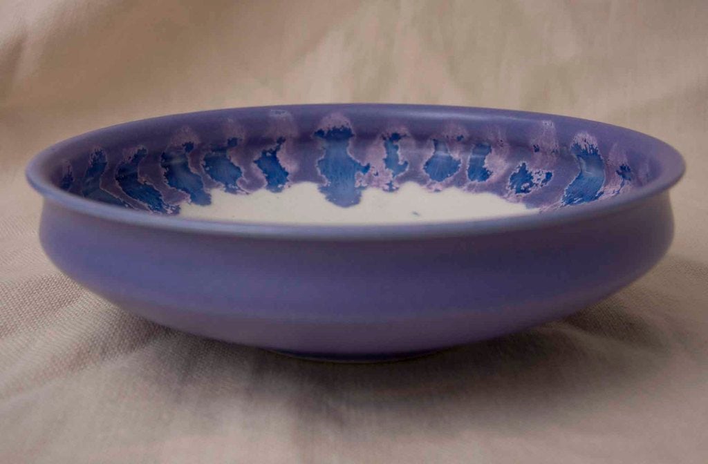 Mid-20th Century Japanese Lavender Ceramic Dish, 1940s