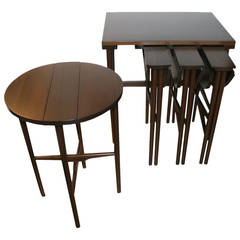 Bertha Shaefer Nesting Side Tables for Singer and Sons