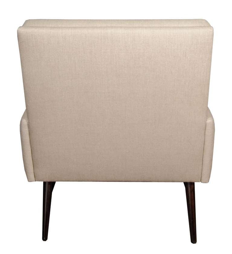 Paul McCobb Dowel Leg Upholstered Armchair In Excellent Condition In New York, NY
