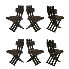 Used Harvey Probber Set of 6 Knight Chairs