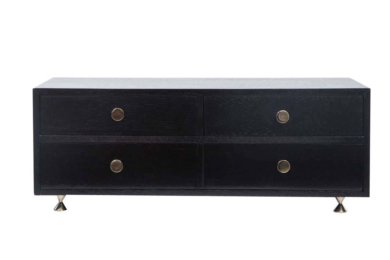 Mid - Century 4 Drawer Jewelry Chest in fully restored condition.