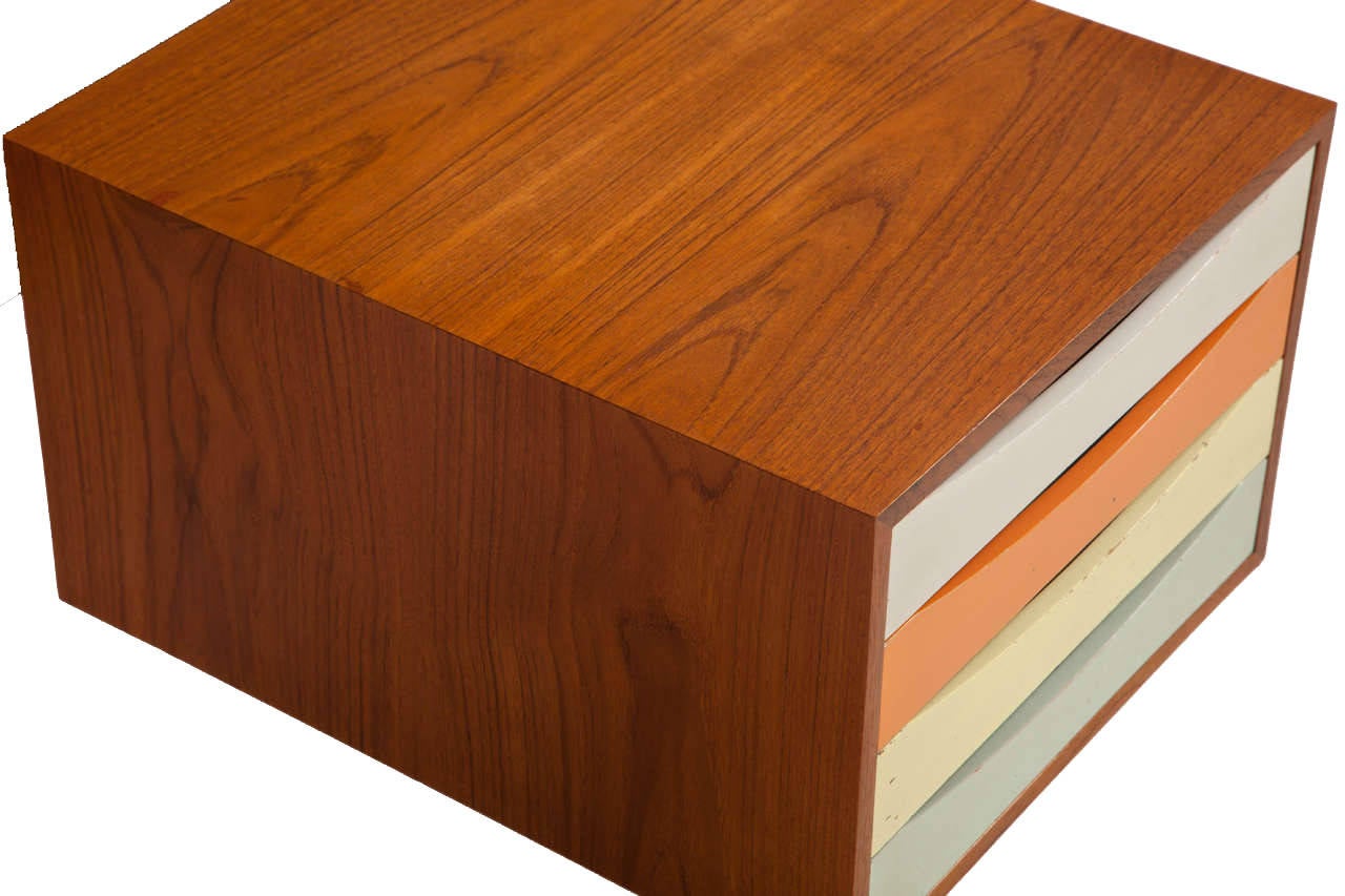 Finn Juhl Four-Drawer Teak Desk Console In Excellent Condition In New York, NY