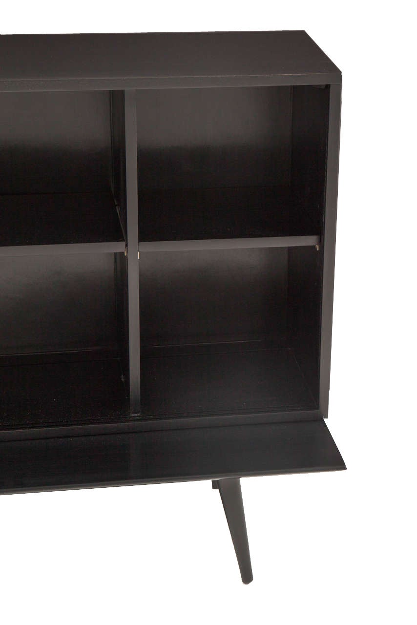Lacquered Paul McCobb Planner Group  Bookcase on Bench