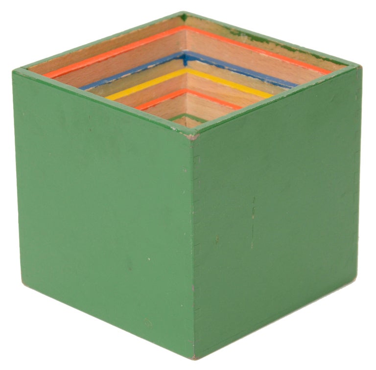German Mid-Century Nesting Toy Stacking Boxes
