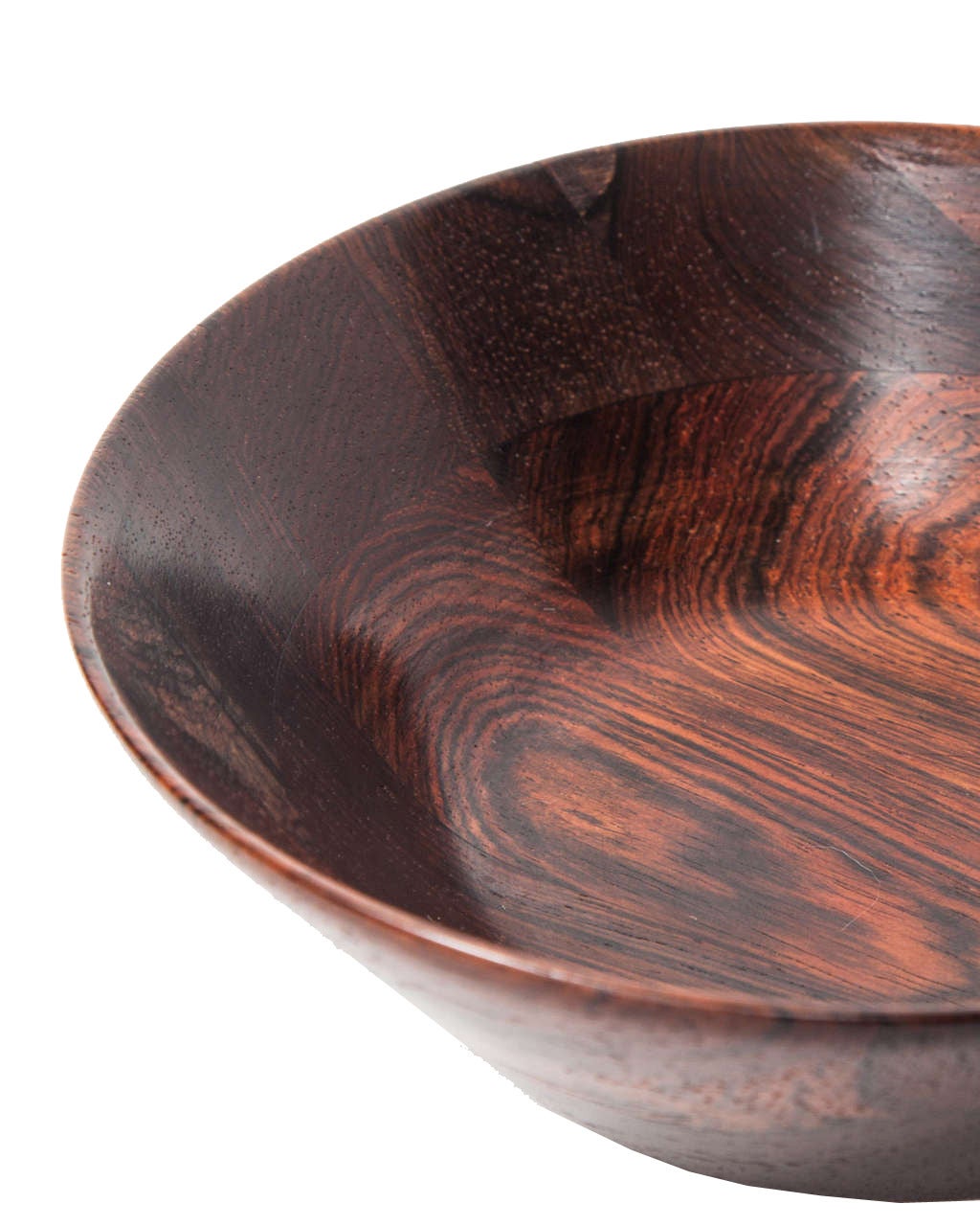 Turned Trio of Danish Rosewood Bowls by Laurids Lonborg for Illums Bolighus