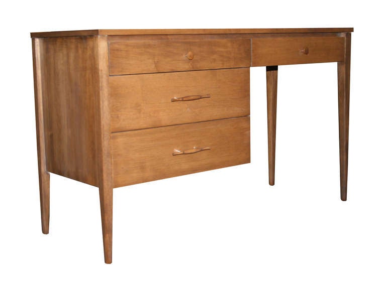 Maple Paul Mccobb Planner Group 4 Drawer Writing Desk