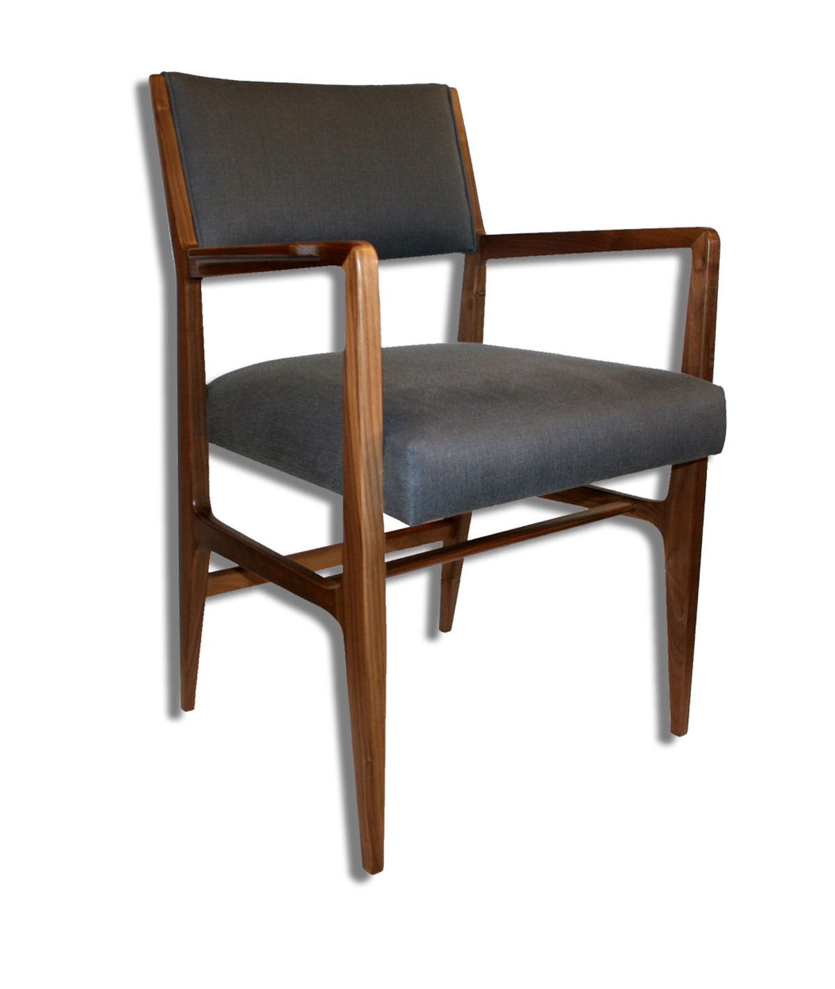 Maze Walnut Arm Dining Chair For Sale