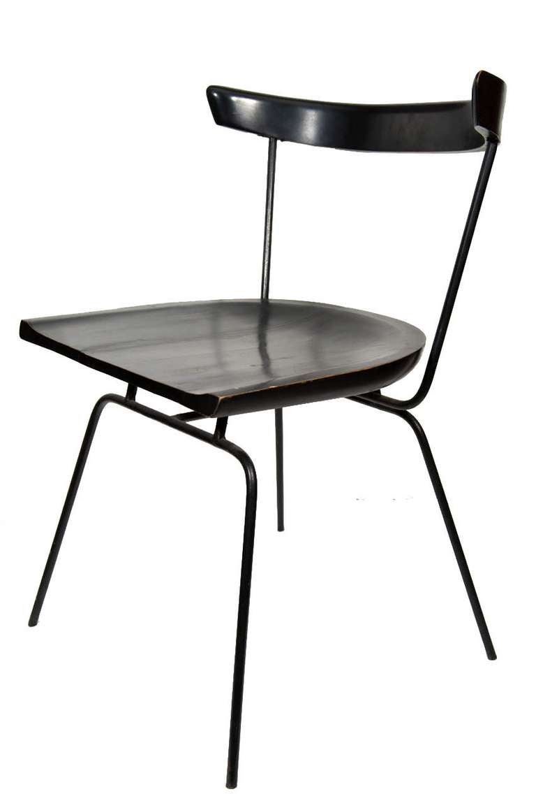 Paul McCobb 1535 Iron and Maple Dining Chairs