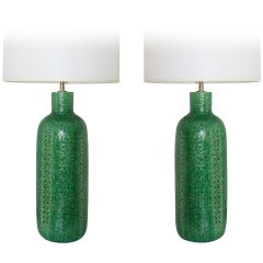Pair of Bitossi Ceramic Table Lamps