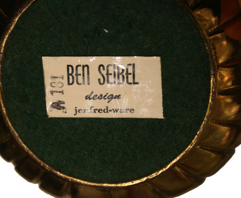 Mid-Century Modern Ben Seibel for Jenfredware Set of Three Nesting Brass Bowls