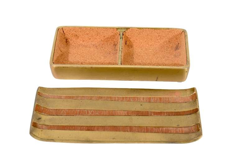 American Ben Seibel For Jenfredware Brass Lidded Box