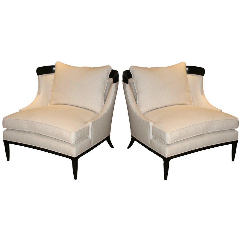 Erwin Lambeth Sculptural Lounge Chairs for Tomlinson