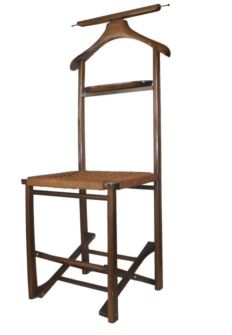 Mid-Century Modern 1960's Folding Italian Valet Chair