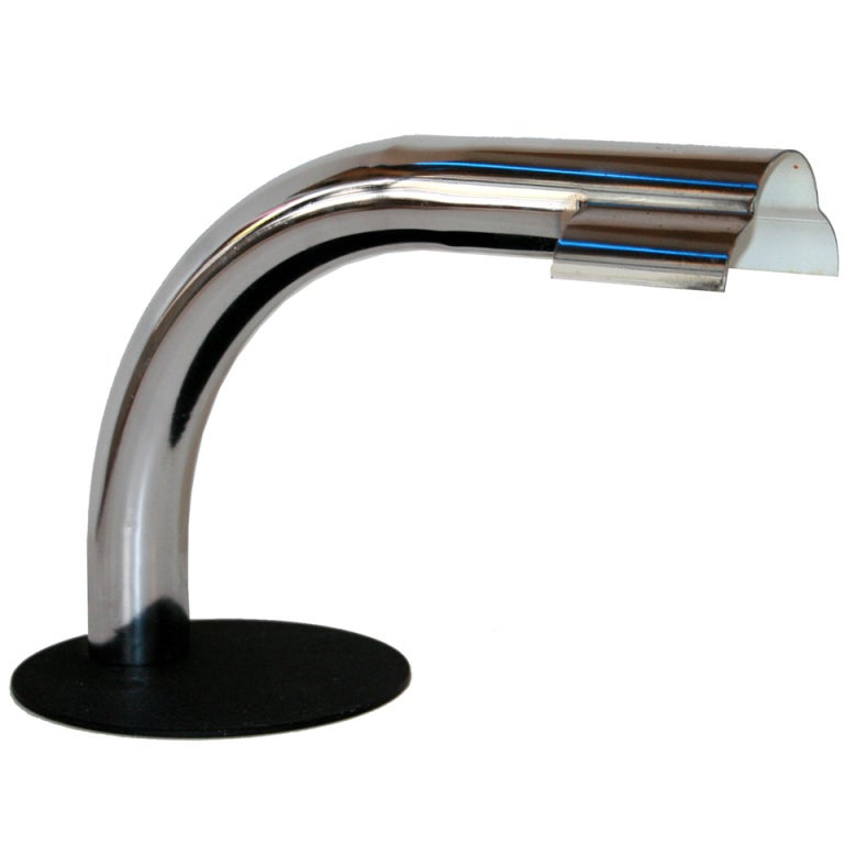 1950s Italian Chrome Desk Lamp for Raymor For Sale