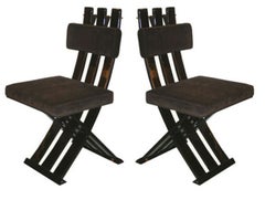 Retro Harvey Probber Set of 2 Knight Chairs
