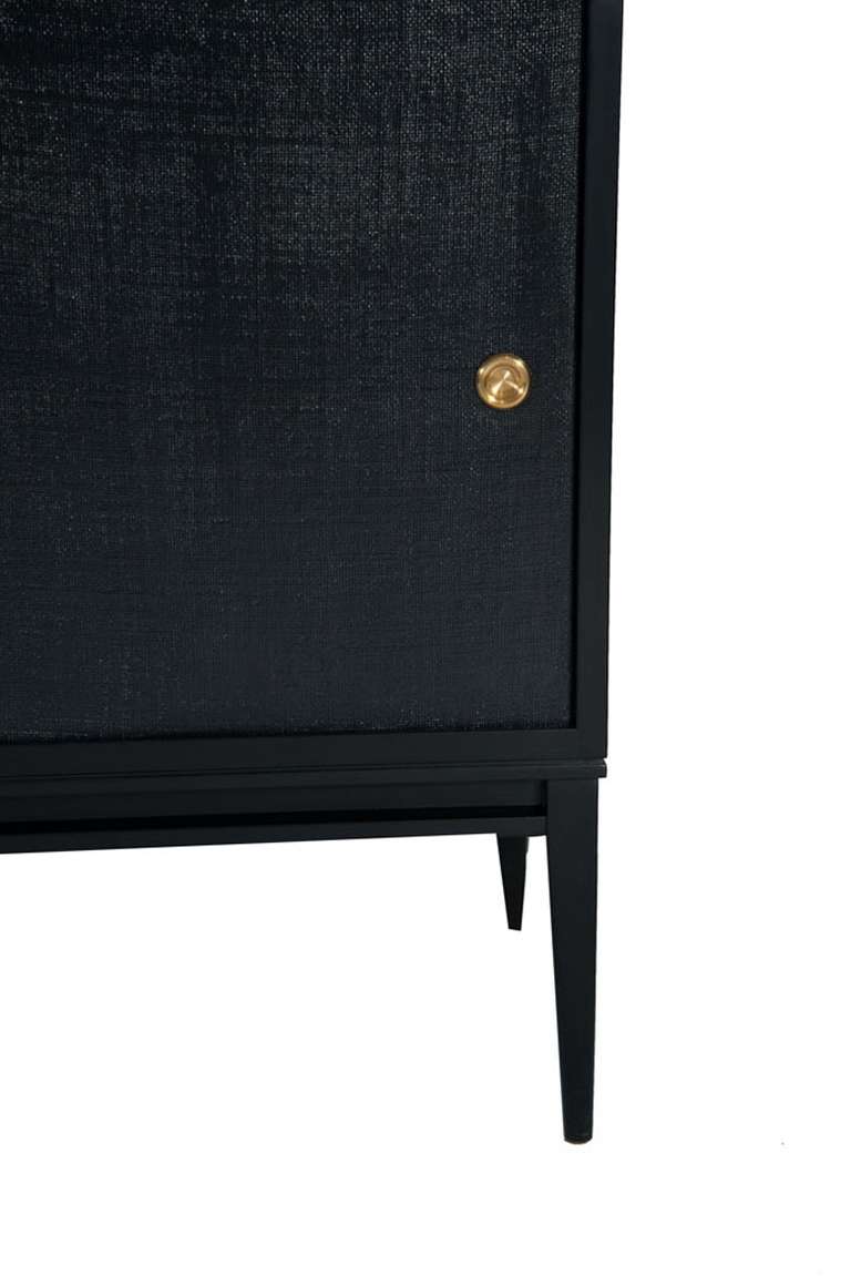 Bishop Lacquered Linen Door Console