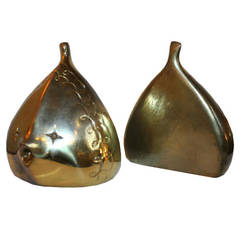 Ben Seibel for Jenfedware Brass Fish Bookends