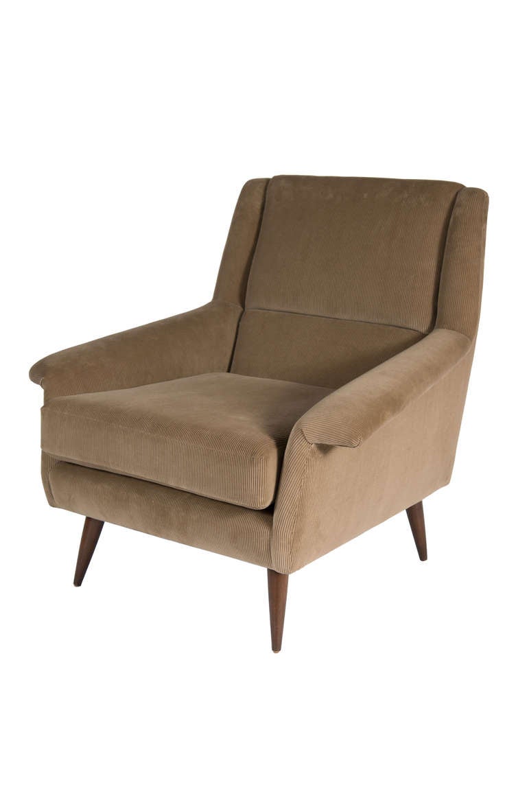 Contemporary Johansson Lounge Chair and Ottoman For Sale