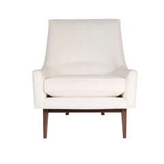 Cedrick Walnut Base Lounge Chair