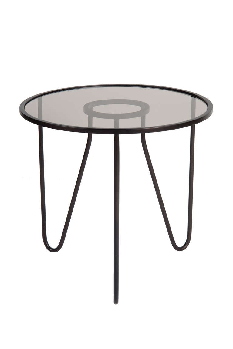 Mika Ring Tripod Table In Excellent Condition For Sale In New York, NY