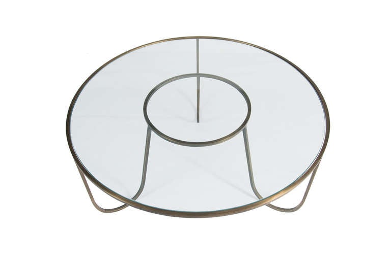 Jacques bronze frame cocktail table base can accept any type of inset surface with glass ,stone or wood to spec. Metal finish can also be done in a variety of finishes. Price is base only.

Custom orders have a lead time of 10-12 weeks FOB NYC.