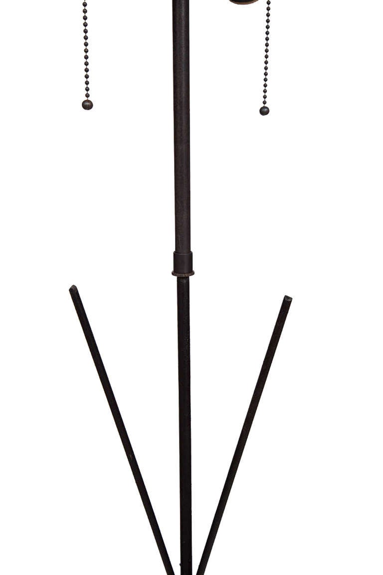 Mid-Century Modern Mid-Century Iron Tripod Floor Lamp