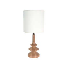 Hoover Turned Walnut Table Lamp