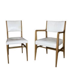 Set of 6 Gio Ponti for Singer and Sons Walnut Dining Chairs