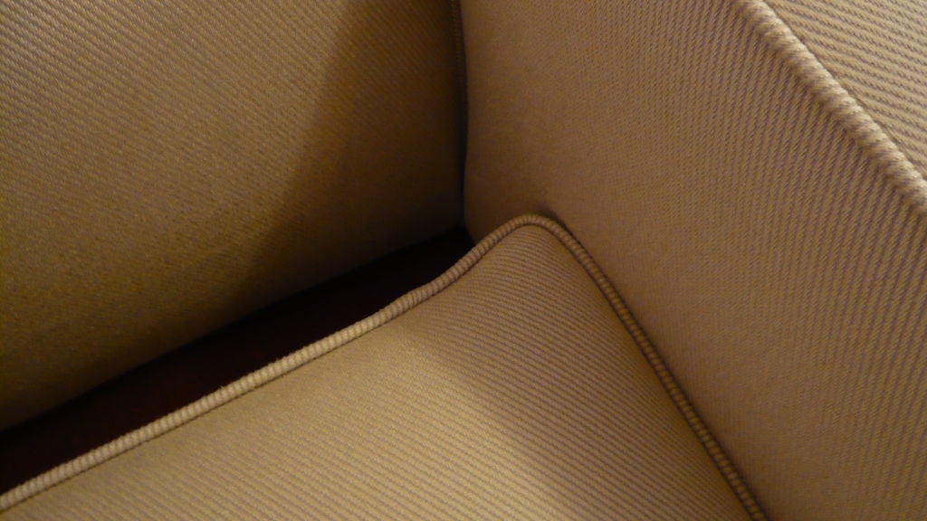 Mahogany Edward Wormley for Dunbar Mahoghany Frame Tufted Sofa