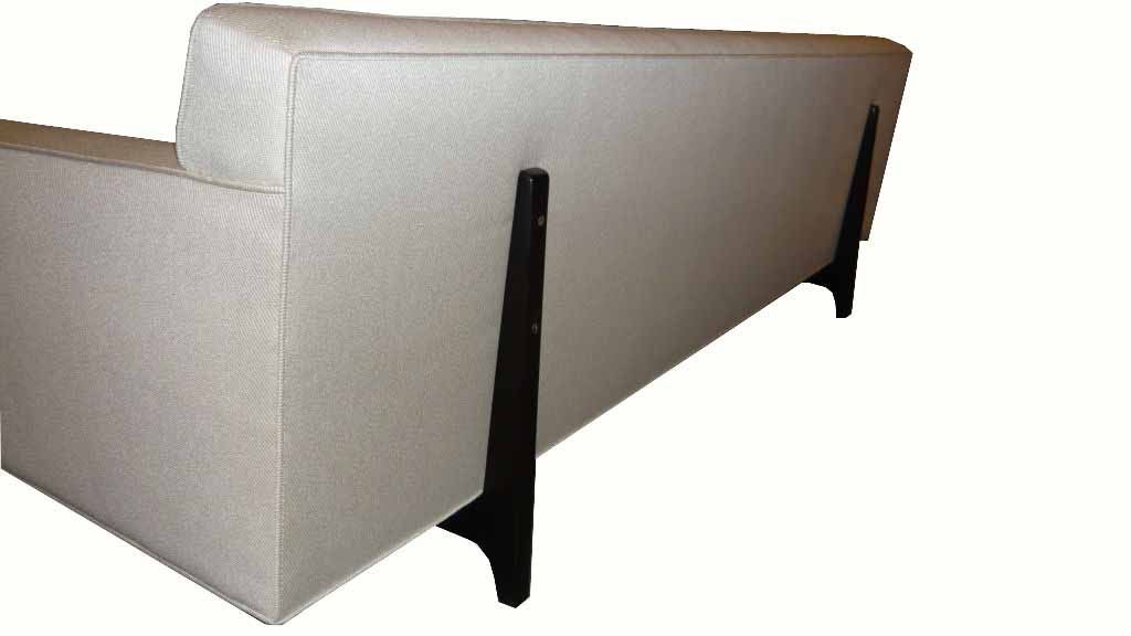 Edward Wormley for Dunbar Mahoghany Frame Tufted Sofa 1