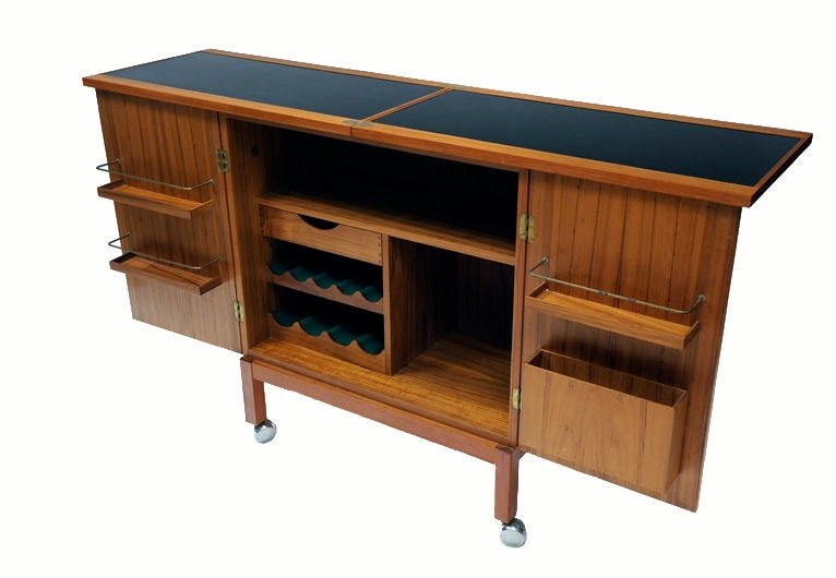 1960s Danish Modern Bar Cabinet by Bruksbo