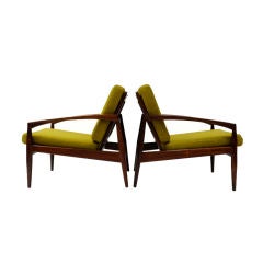 Rosewood lounge Chairs by Kai Kristensen for Magnus Olesen