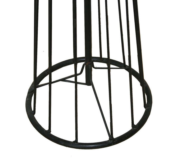 Iron frame floor lamp by Tony Paul for Elton