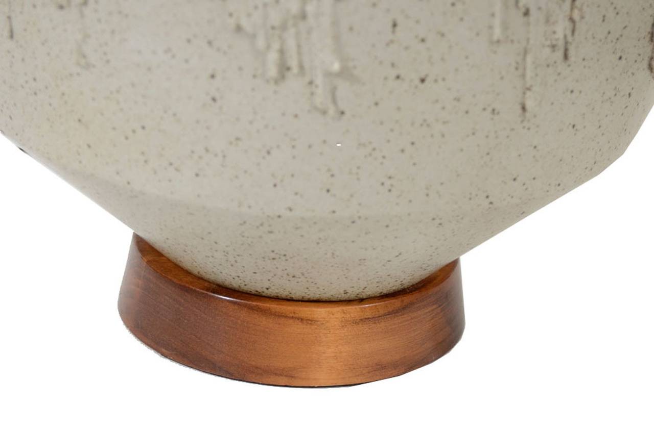 Mid-20th Century Impressive Scale David Cressey Ceramic Table Lamps