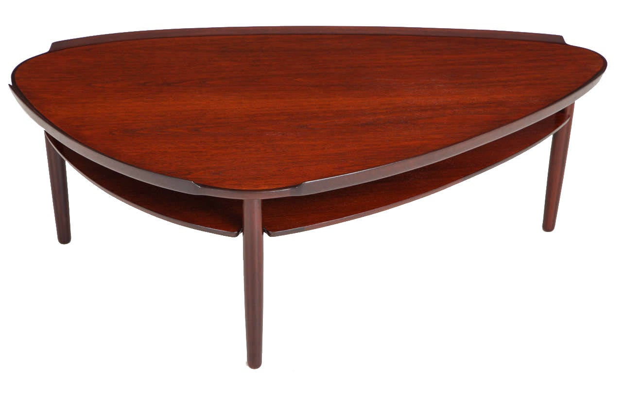 1950s Westbergs Möbler Teak Danish Modern Cocktail Table.