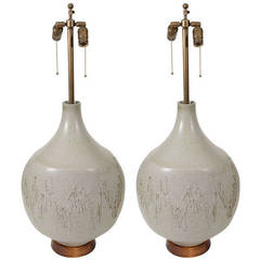 Impressive Scale David Cressey Ceramic Table Lamps