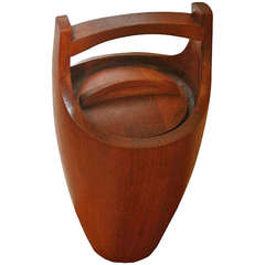 Jens Quistgaard for Dansk Solid Teak Ice Bucket Jens Quistgaard for Dansk Solid Teak Ice Bucket