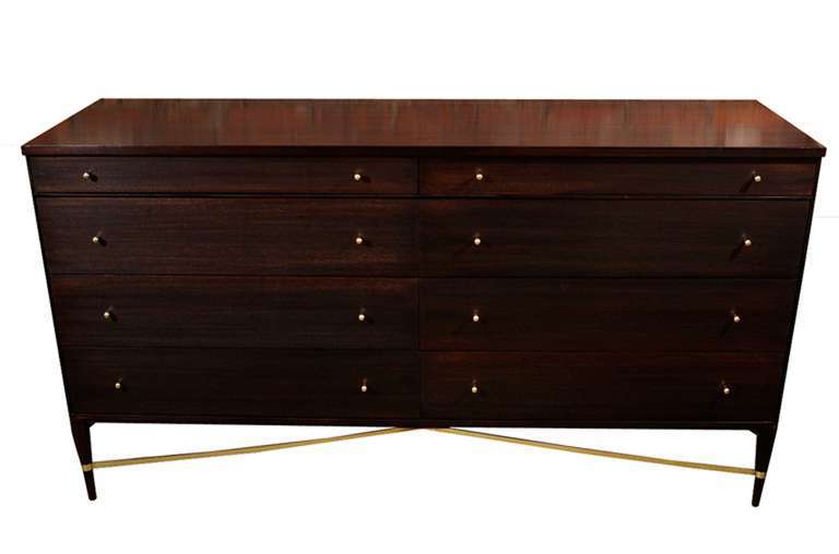 Mahogany Paul McCobb Calvin 8 Drawer Dresser for Directional