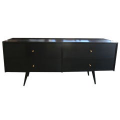 Paul McCobb 4 Drawer Low Profile Drawer Console