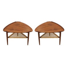 Poul Jensen for Selig Teak and Cane Tables