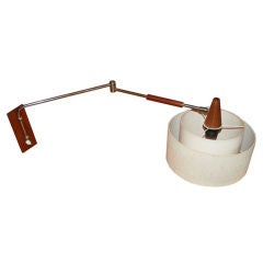 1950's Danish Swing Arm Lamp