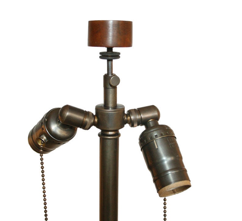 Solid Walnut Table Lamp, circa 1970 For Sale 3
