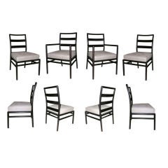 T.H. Robsjohn Gibbings for Widdicomb set of 8 Dining Chairs