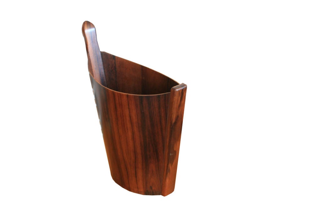 Vintage Danish Modern Rosewood Westnofa Waste Basket