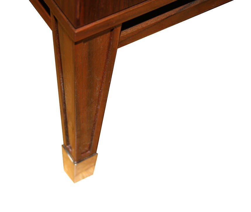 Ryan Parchment Door Rosewood Console For Sale 4