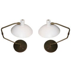 Pair of Clay Mitchie Lamps For Knoll Ca. 1950s