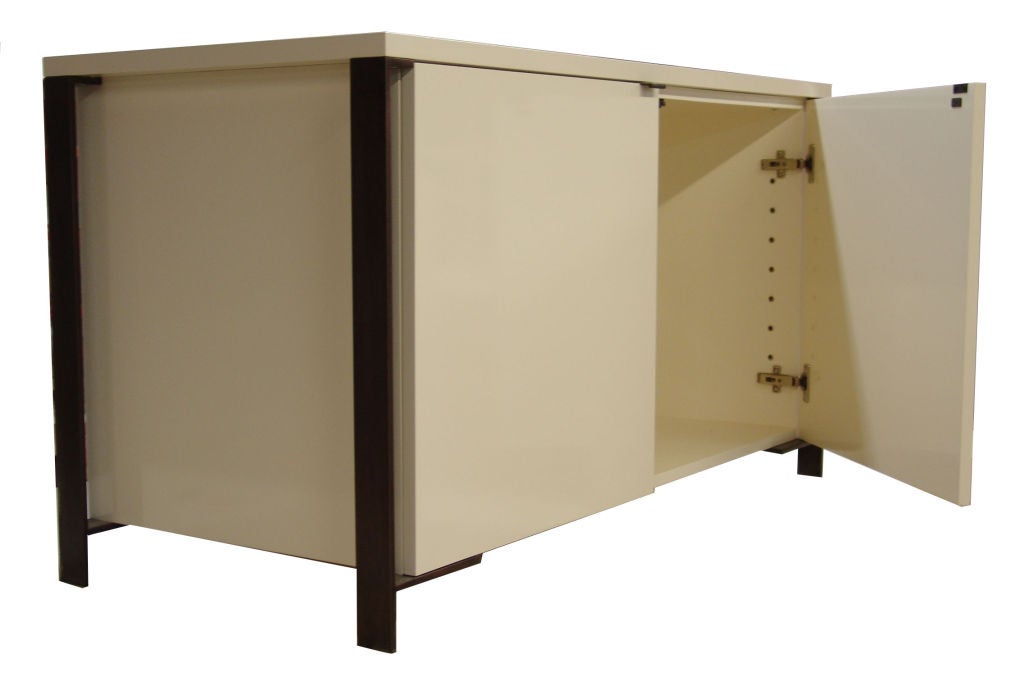 American Fabry Bronze Frame Media Cabinet For Sale