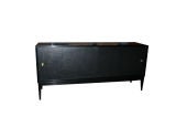 Lacquered Linen Door Console