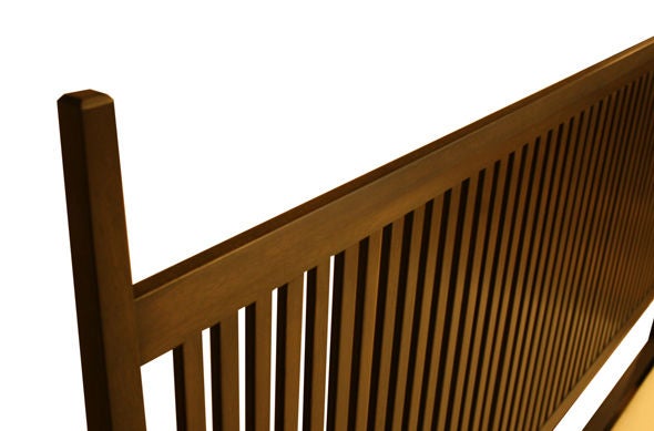 Nichol Walnut Platform Bed